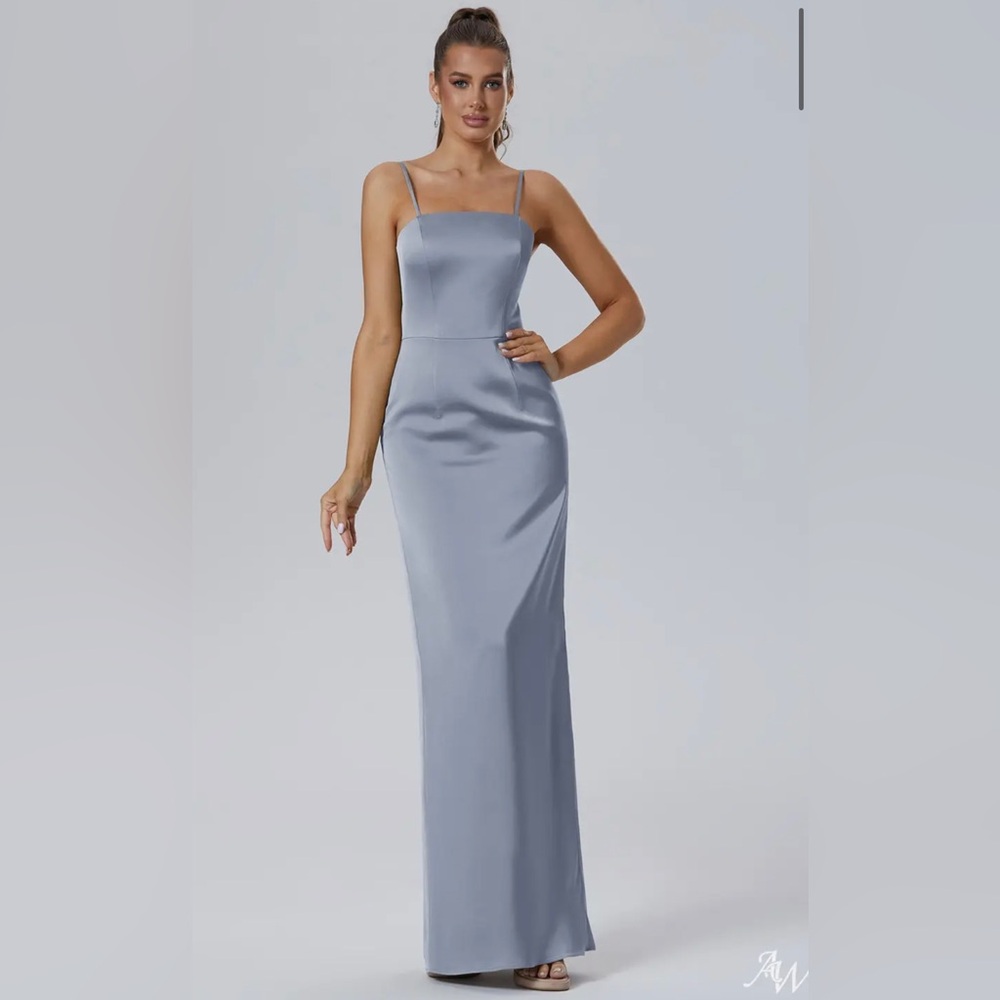 AW Bridal Ionosphere Dress in Dusty Blue
